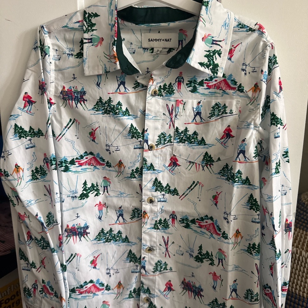 Sammy + Nat Multicolor Ski Adventure Shirt